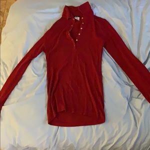 Long sleeve red neva shirt